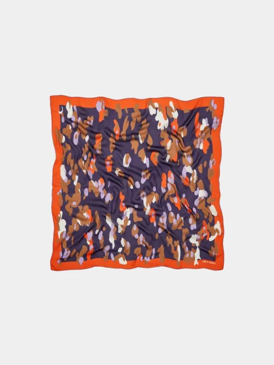 Printed silk scarf