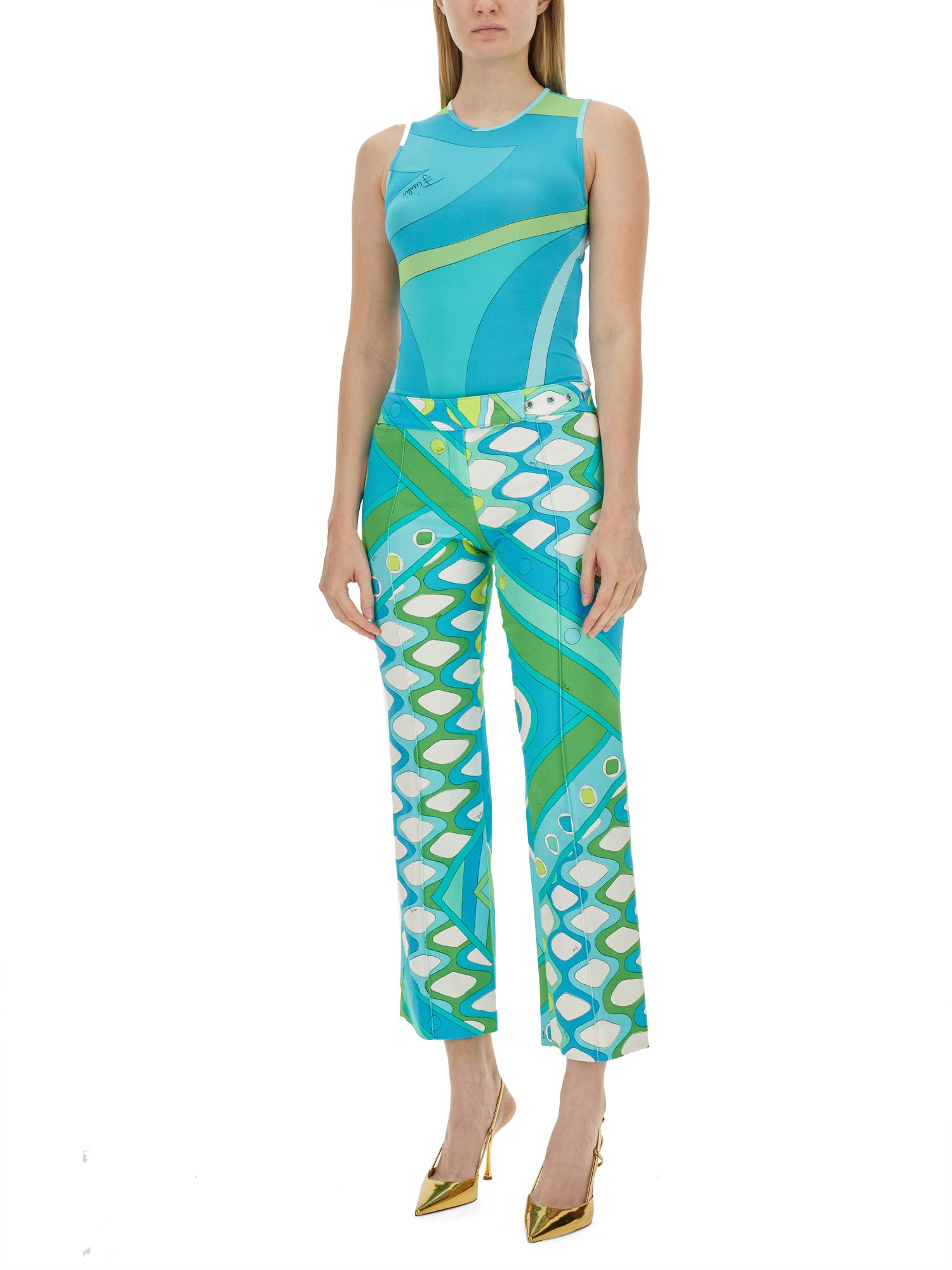 PUCCI    COTTON GABARDINE PANTS