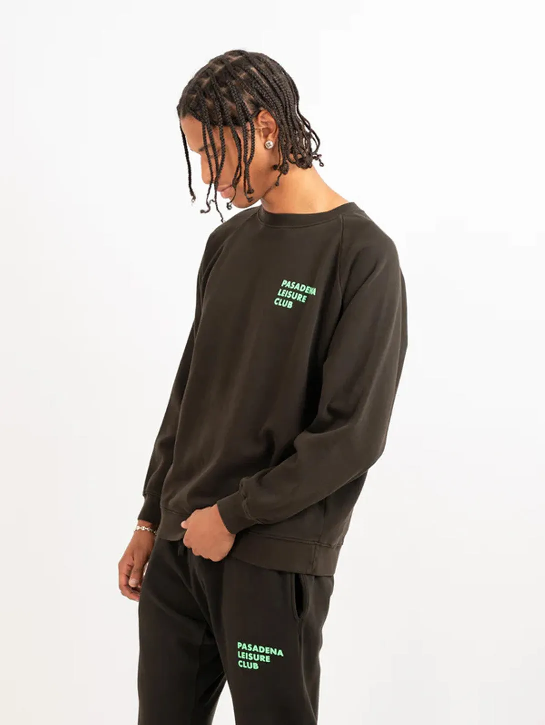 Puff Logo Crew Neck - Faded Black