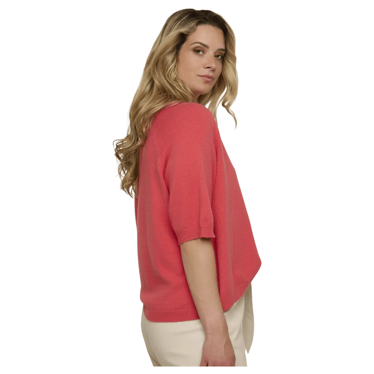 Rino & Pelle Ellie V-Neck Short Sleeve Sweater