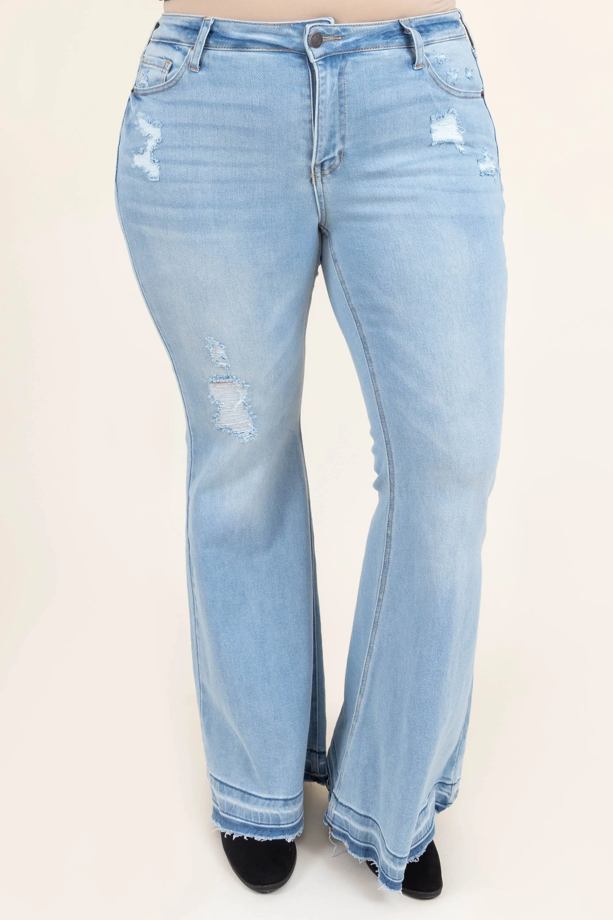 Rock On Babe Jeans, Light Wash