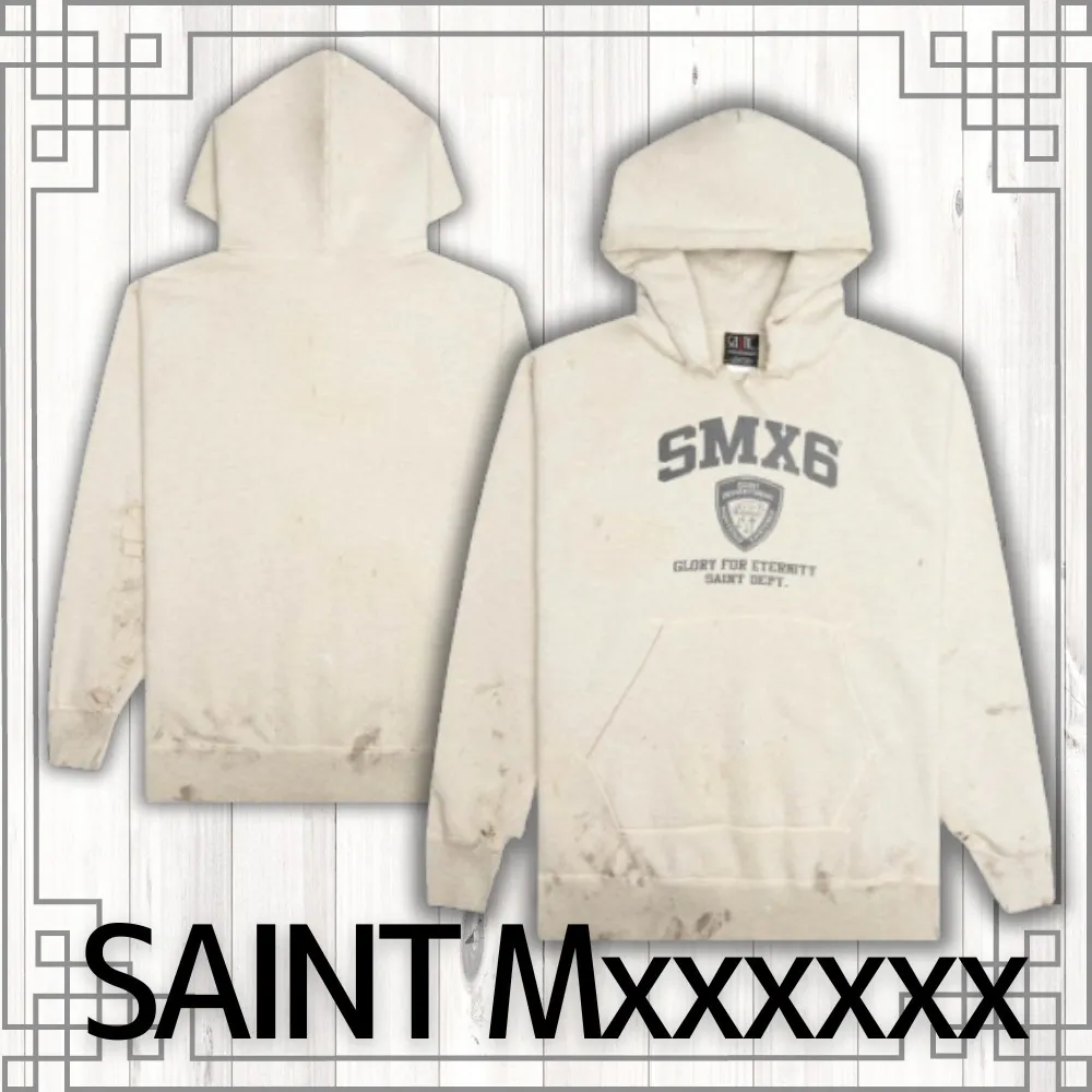 Saint Mxxxxxx  |Pullovers Unisex Street Style Collaboration Long Sleeves