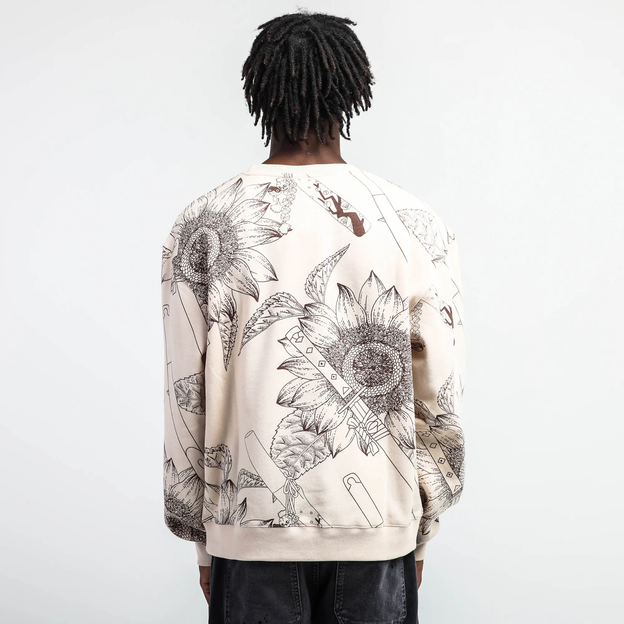 Samurai Champloo Beige Crew Neck Sweatshirt