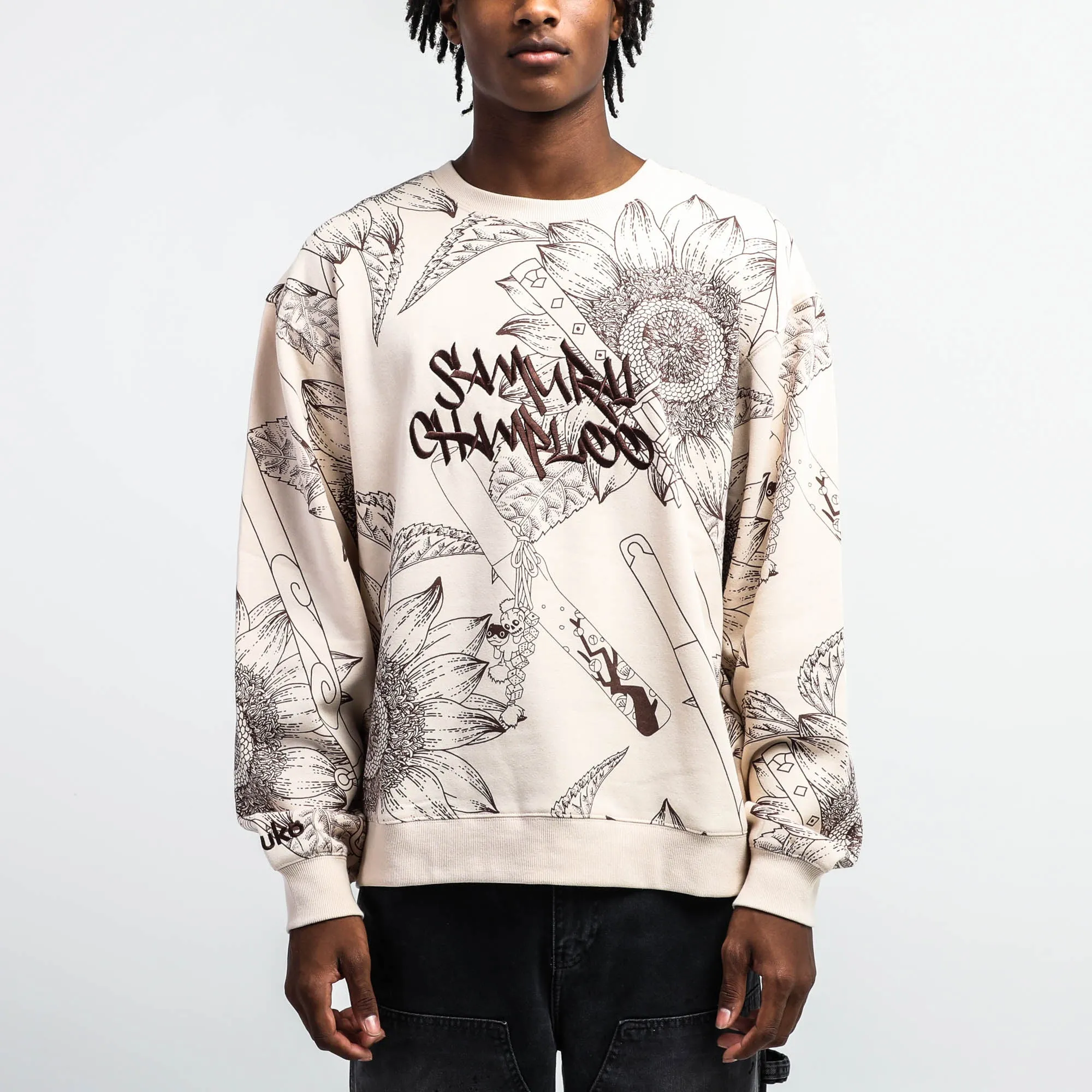 Samurai Champloo Beige Crew Neck Sweatshirt