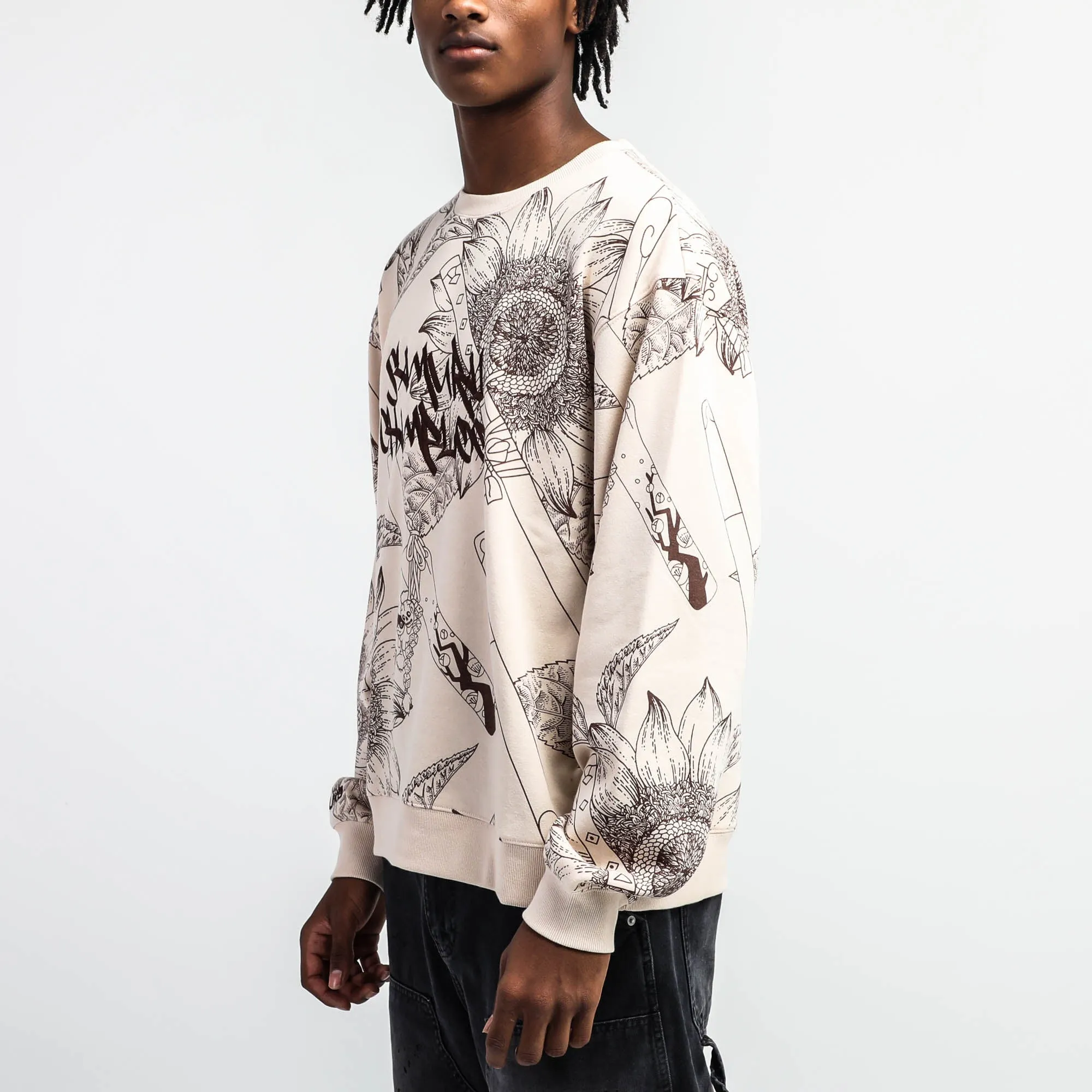 Samurai Champloo Beige Crew Neck Sweatshirt