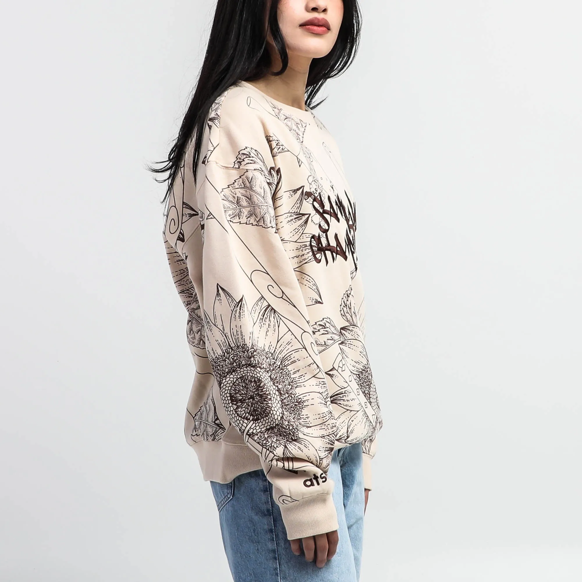 Samurai Champloo Beige Crew Neck Sweatshirt