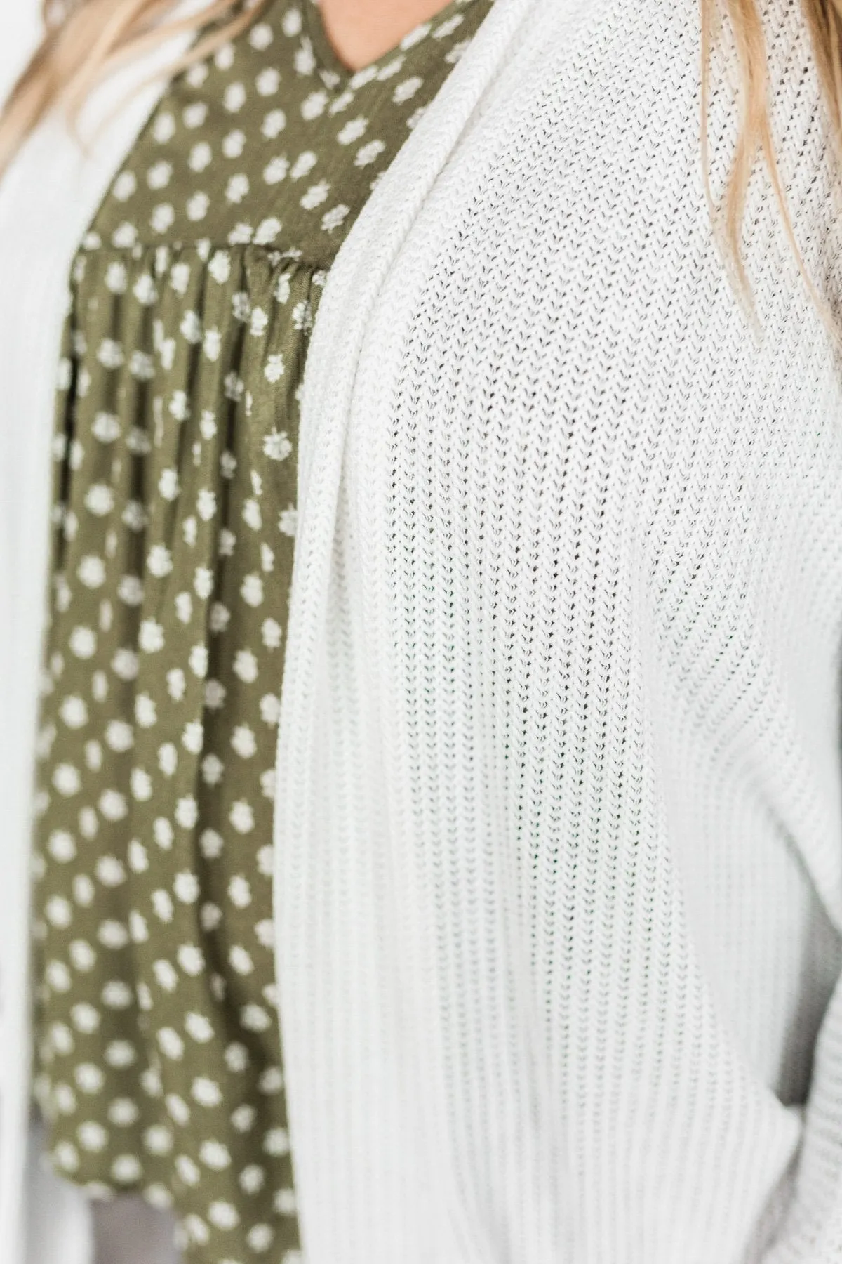 Sincerely Yours Knit Cardigan- Ivory