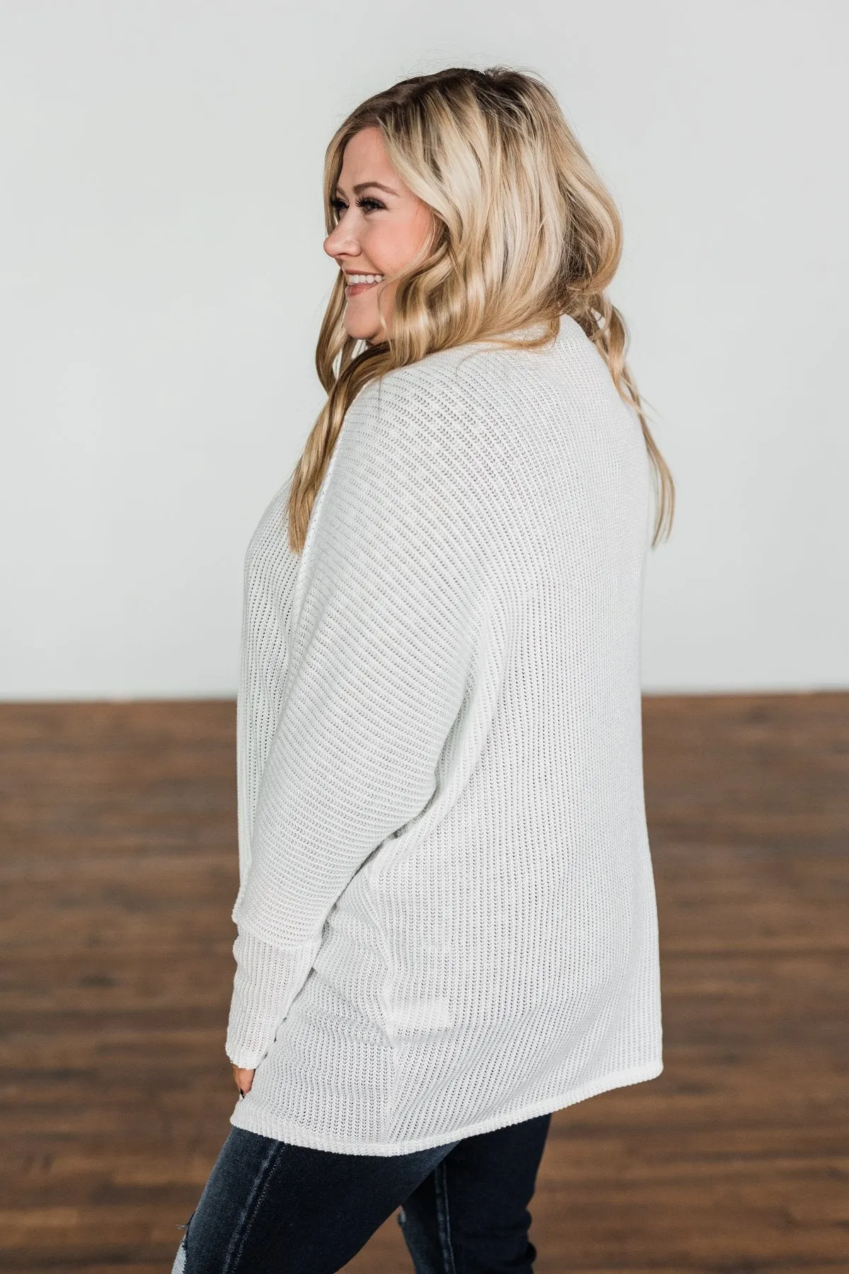 Sincerely Yours Knit Cardigan- Ivory