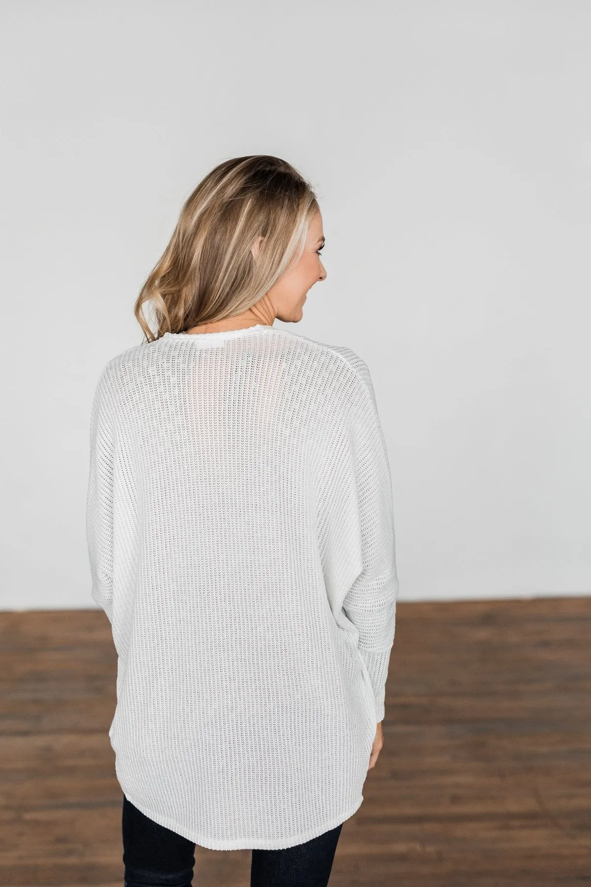 Sincerely Yours Knit Cardigan- Ivory