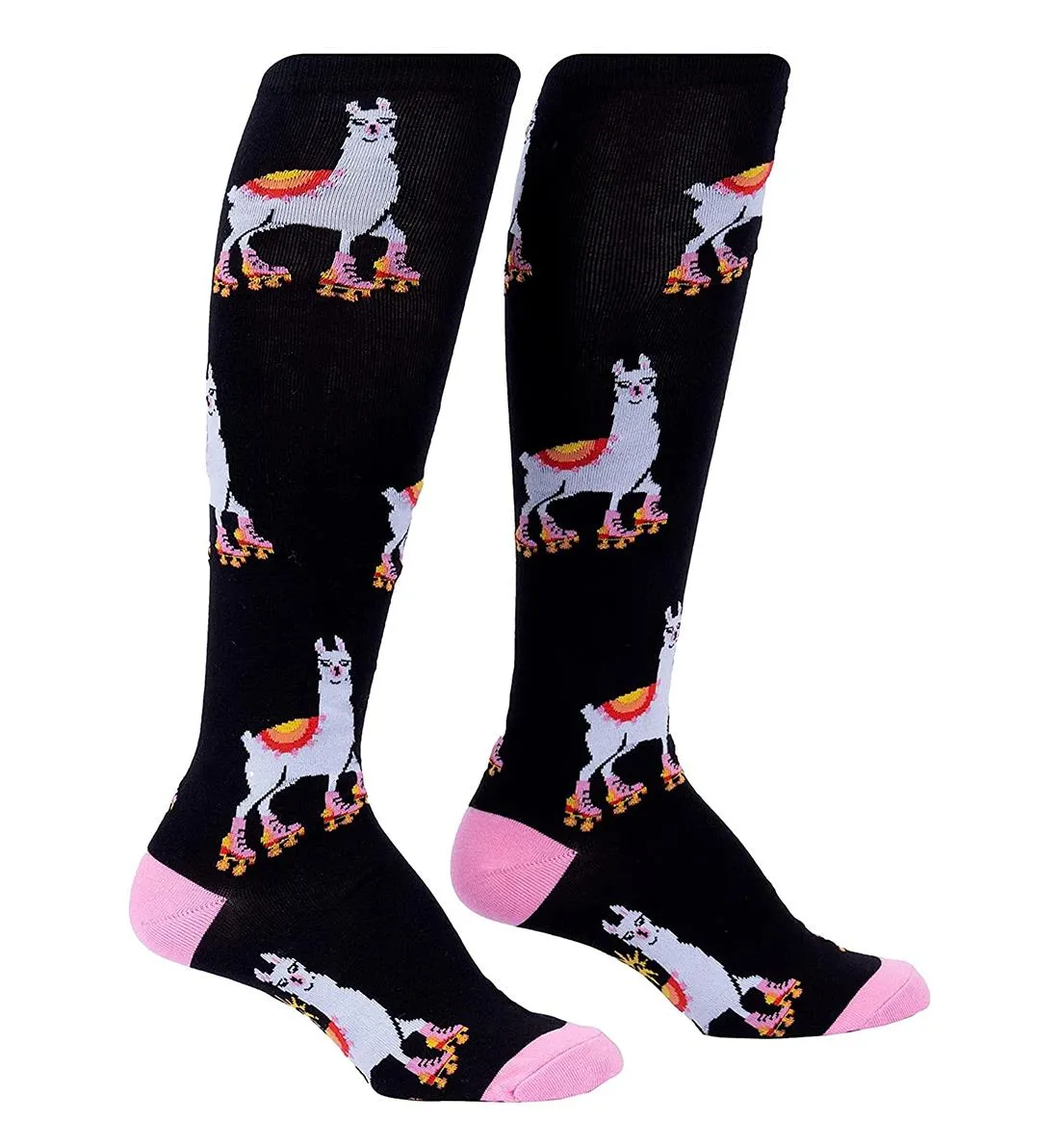 SOCK it to me Unisex Knee High Socks (Prints) - They See Me Rollin'