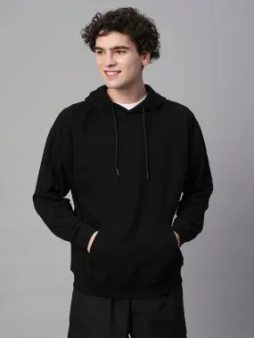 Solid Men Drop Shoulder Premium Terry Hoodie