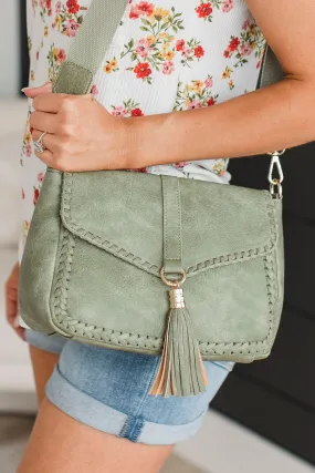 Southern Belle Crossbody Purse- Sage