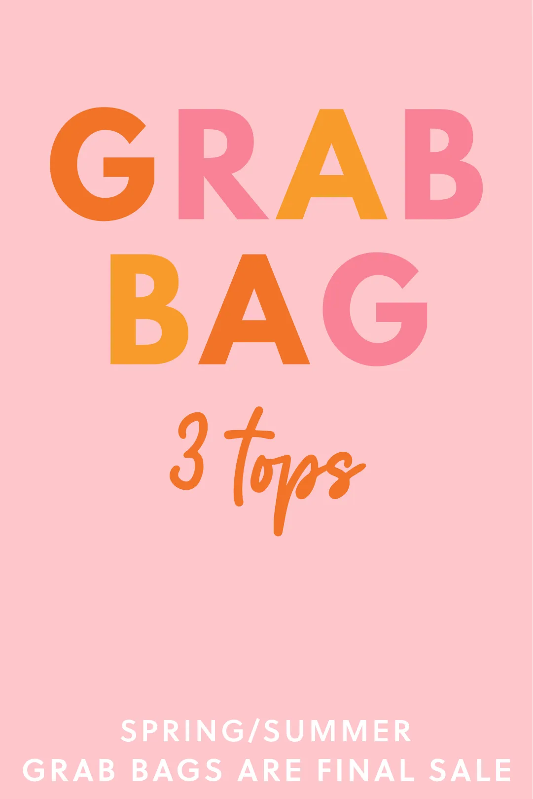 Spring/Summer Clearance Grab Bags- 3 Tops