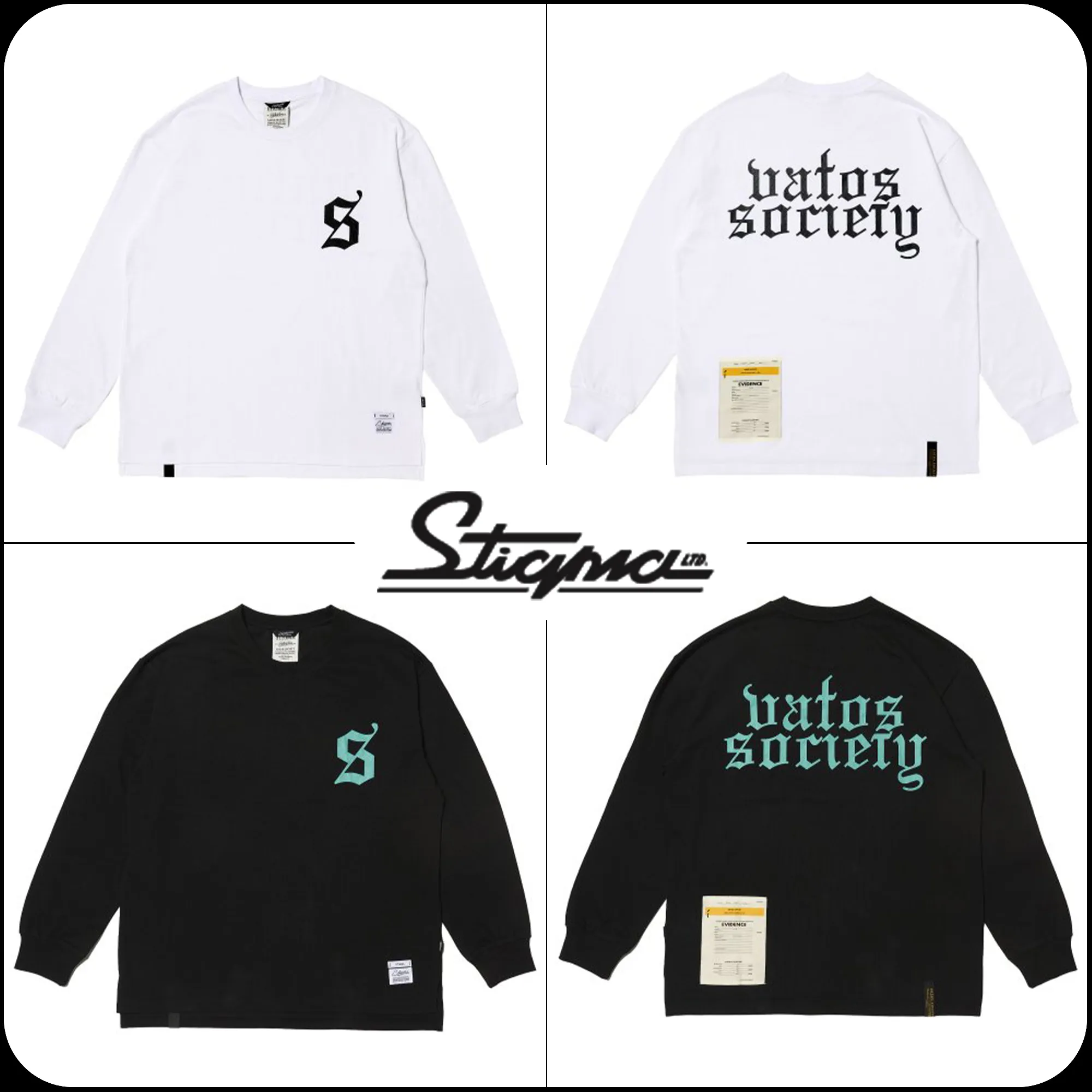 STIGMA  |[STIGMA] ★ OLD LETTER OVERSIZED LONG SLEEVES T-SHIRTS