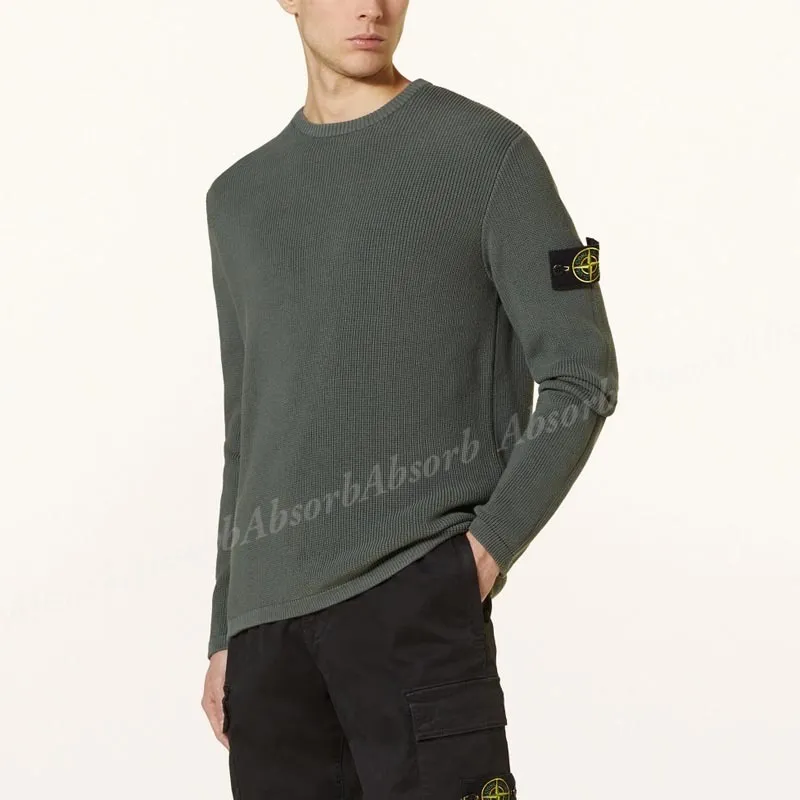 STONE ISLAND  |Crew Neck Street Style Long Sleeves Plain Cotton