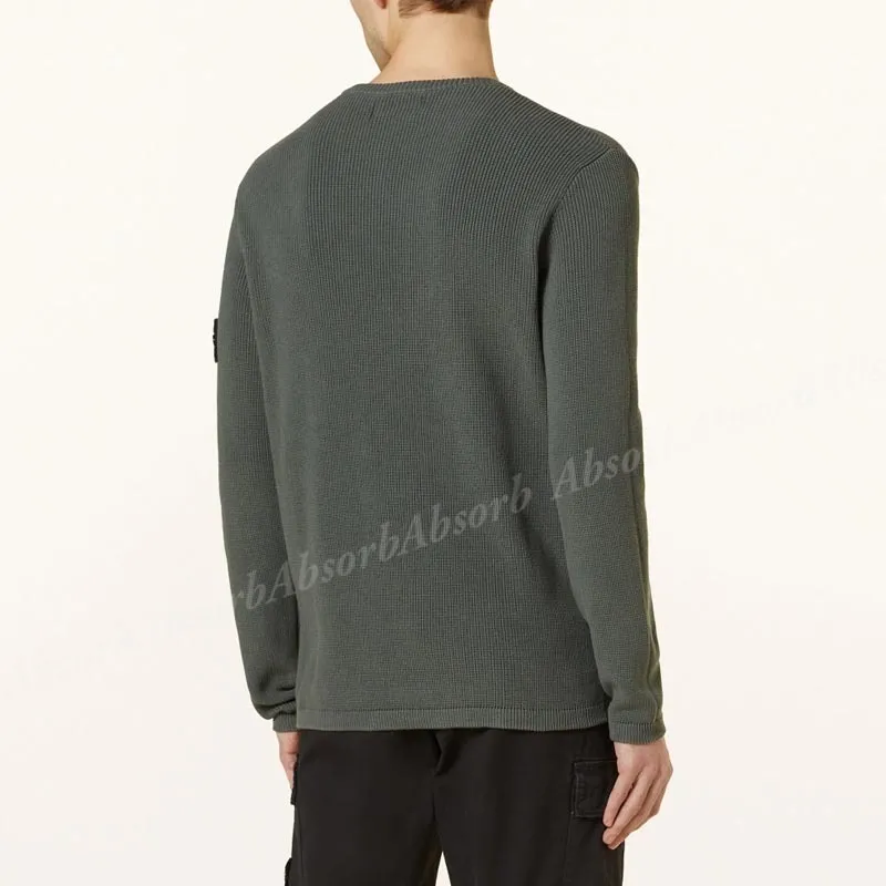 STONE ISLAND  |Crew Neck Street Style Long Sleeves Plain Cotton