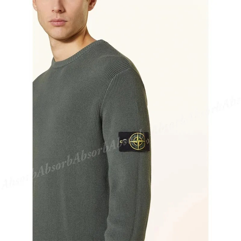 STONE ISLAND  |Crew Neck Street Style Long Sleeves Plain Cotton