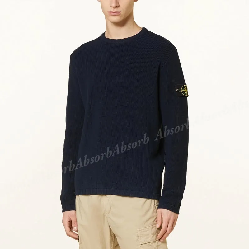 STONE ISLAND  |Crew Neck Street Style Long Sleeves Plain Cotton