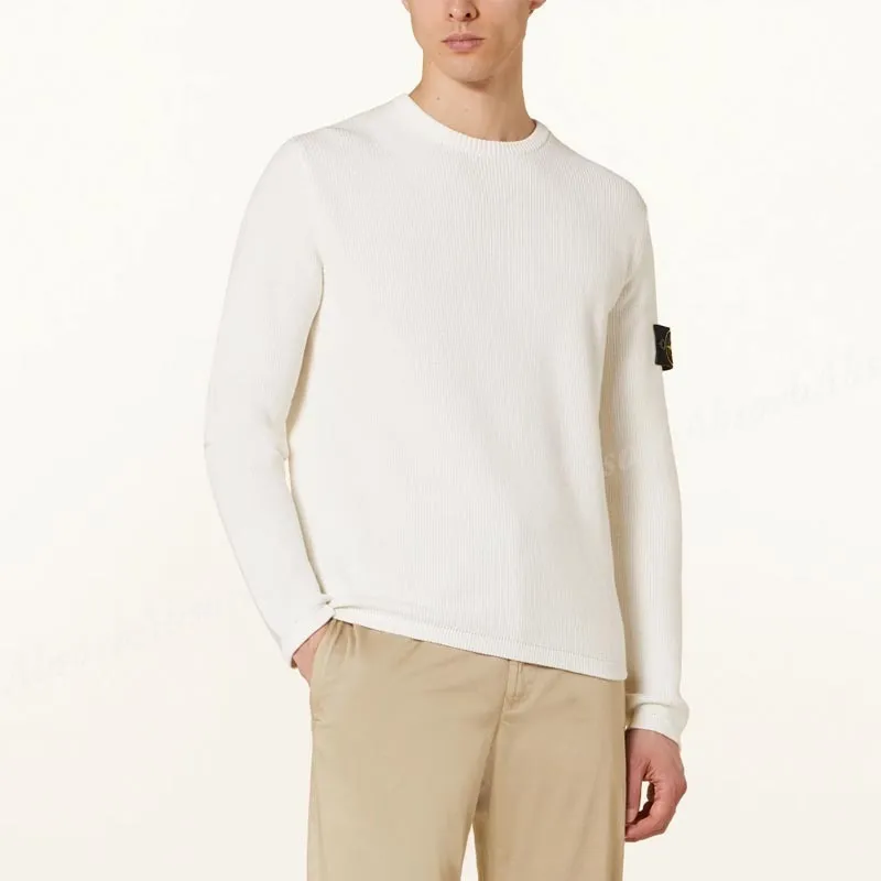 STONE ISLAND  |Crew Neck Street Style Long Sleeves Plain Cotton