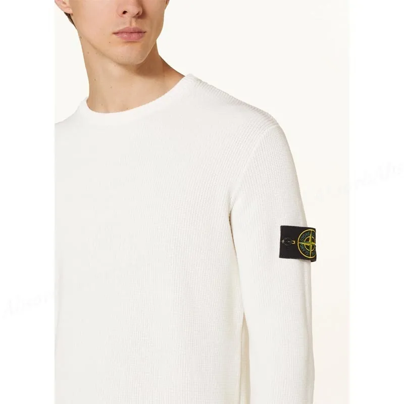 STONE ISLAND  |Crew Neck Street Style Long Sleeves Plain Cotton