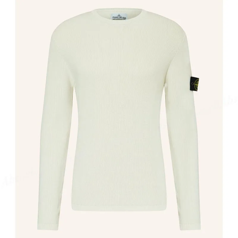 STONE ISLAND  |Crew Neck Street Style Long Sleeves Plain Cotton