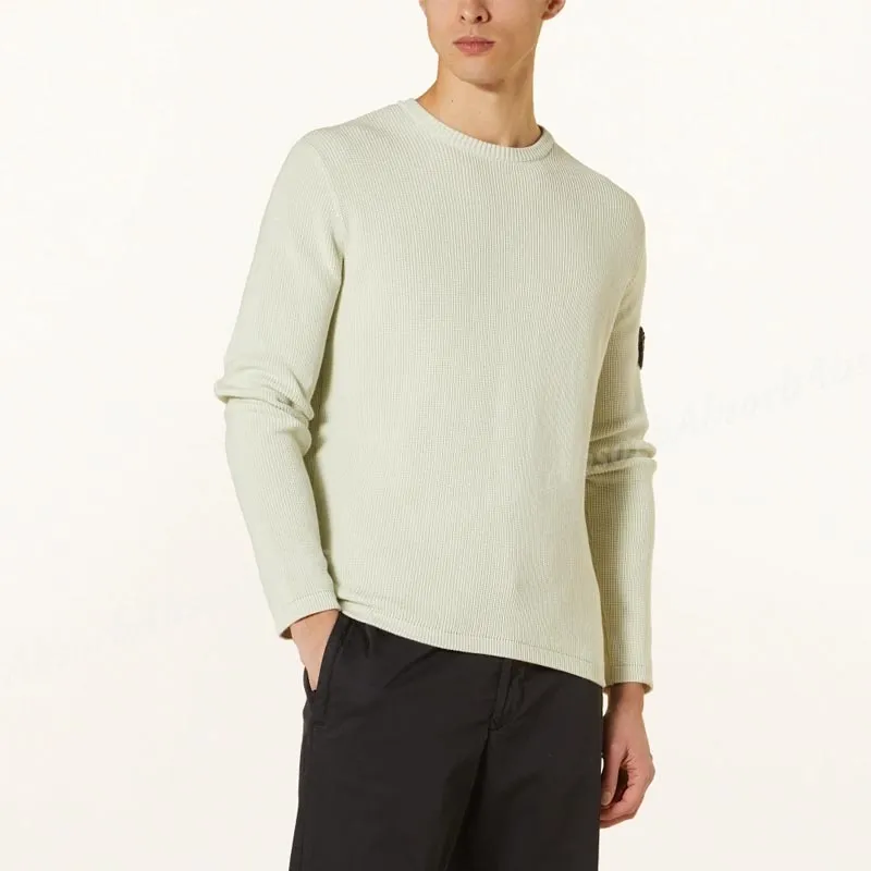 STONE ISLAND  |Crew Neck Street Style Long Sleeves Plain Cotton