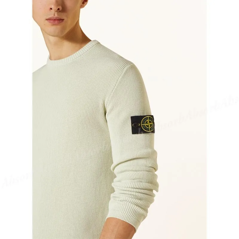 STONE ISLAND  |Crew Neck Street Style Long Sleeves Plain Cotton