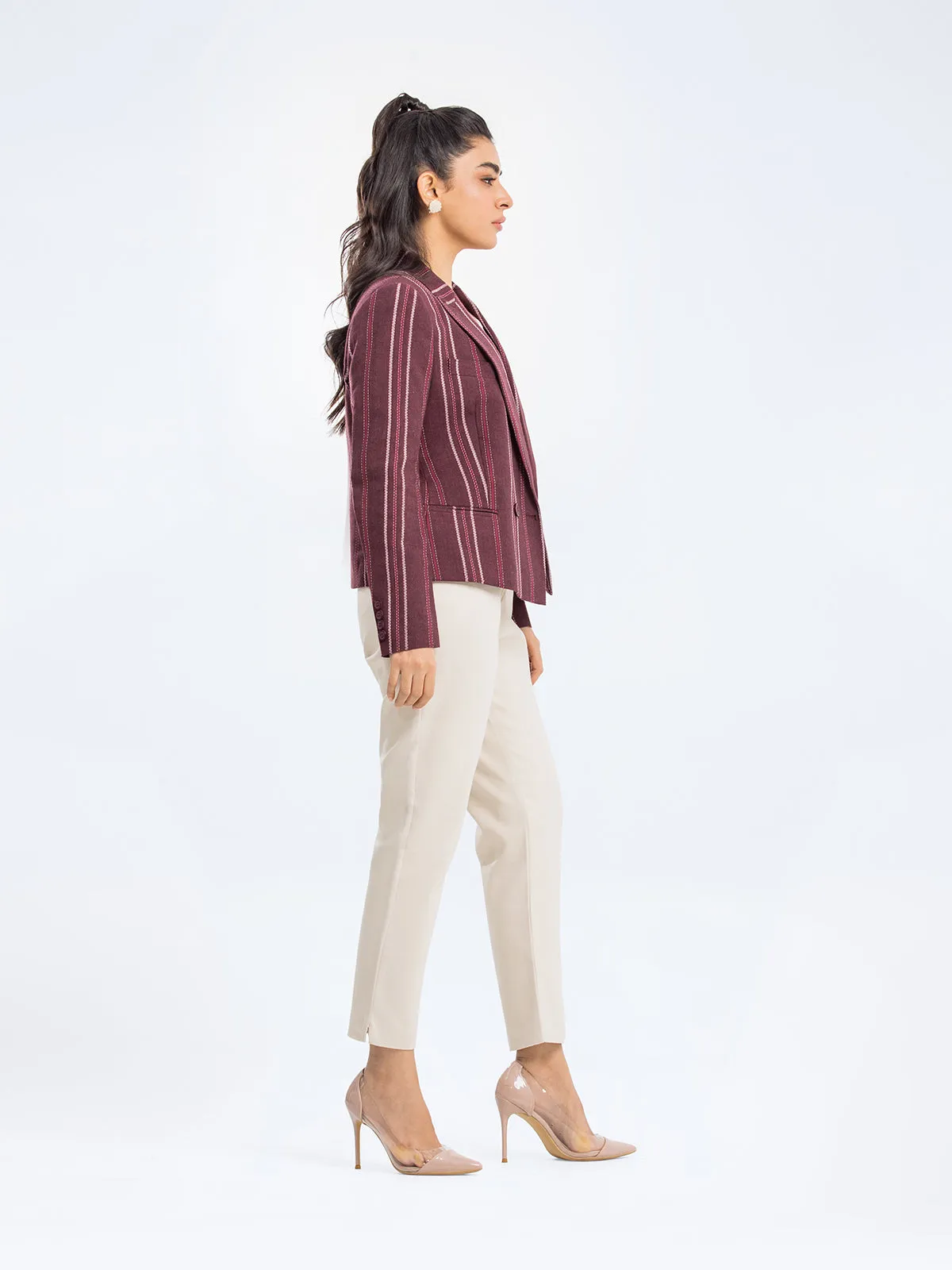 Striped Cotton Blazer - FWTB23-004