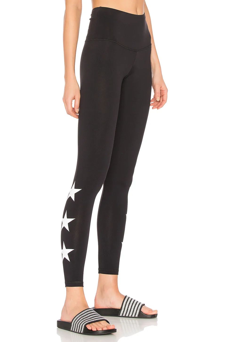 Strut This Star Ankle Leggings Black/White Star