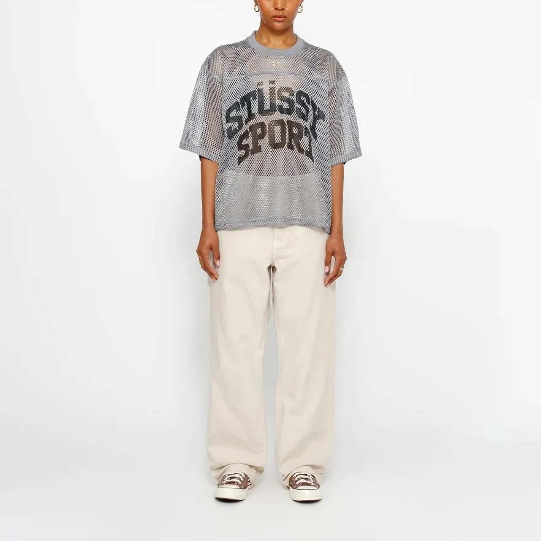 STUSSY  |Crew Neck Pullovers Unisex Street Style Cotton Short Sleeves