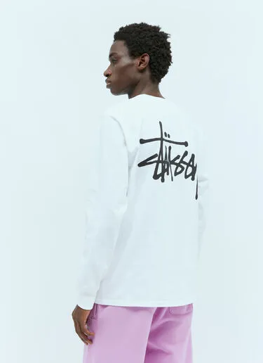 STUSSY  |Crew Neck Street Style Long Sleeves Cotton