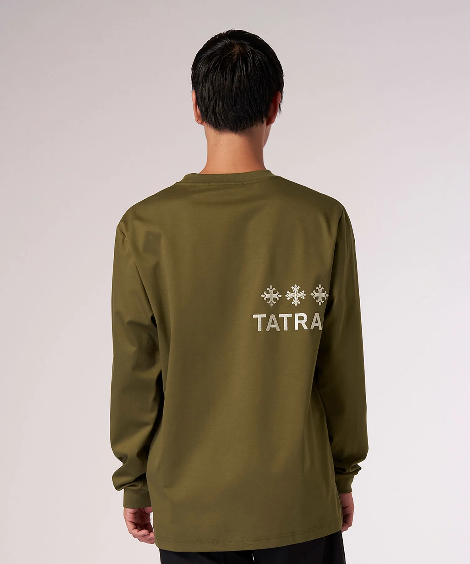 TATRAS  |Crew Neck Unisex Street Style Long Sleeves Plain Cotton