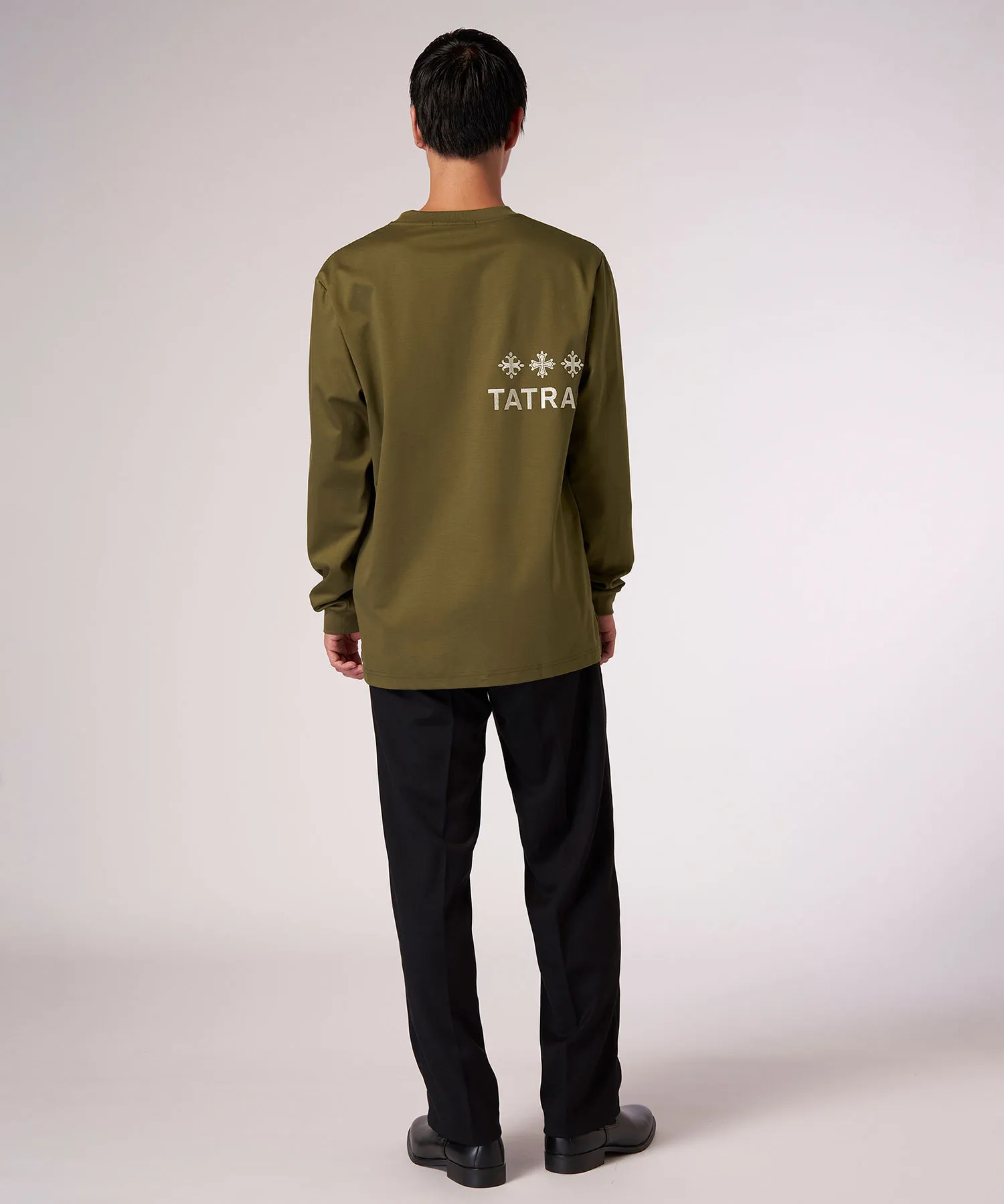 TATRAS  |Crew Neck Unisex Street Style Long Sleeves Plain Cotton