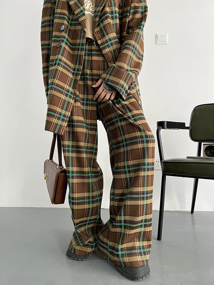 Teruma Oversized Plaid Pants