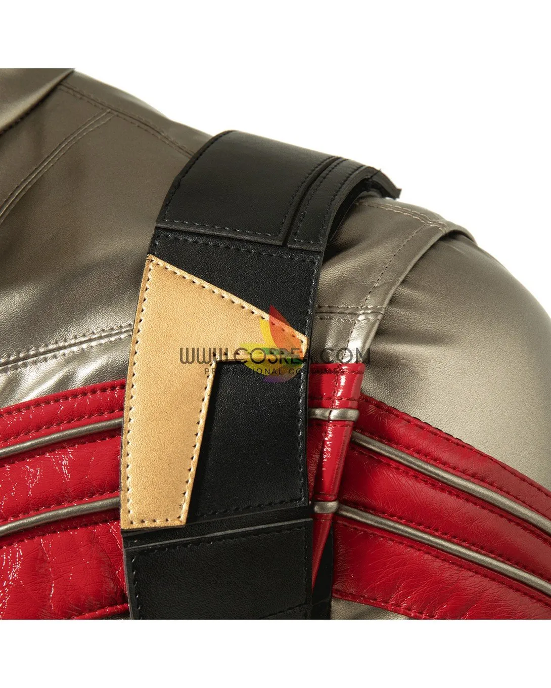 The Falcon And Winter Soldier TV Series  Black And Red Full PU Leather Version Cosplay Costume