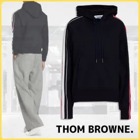 THOM BROWNE  |Pullovers Street Style Long Sleeves Plain Cotton Logo