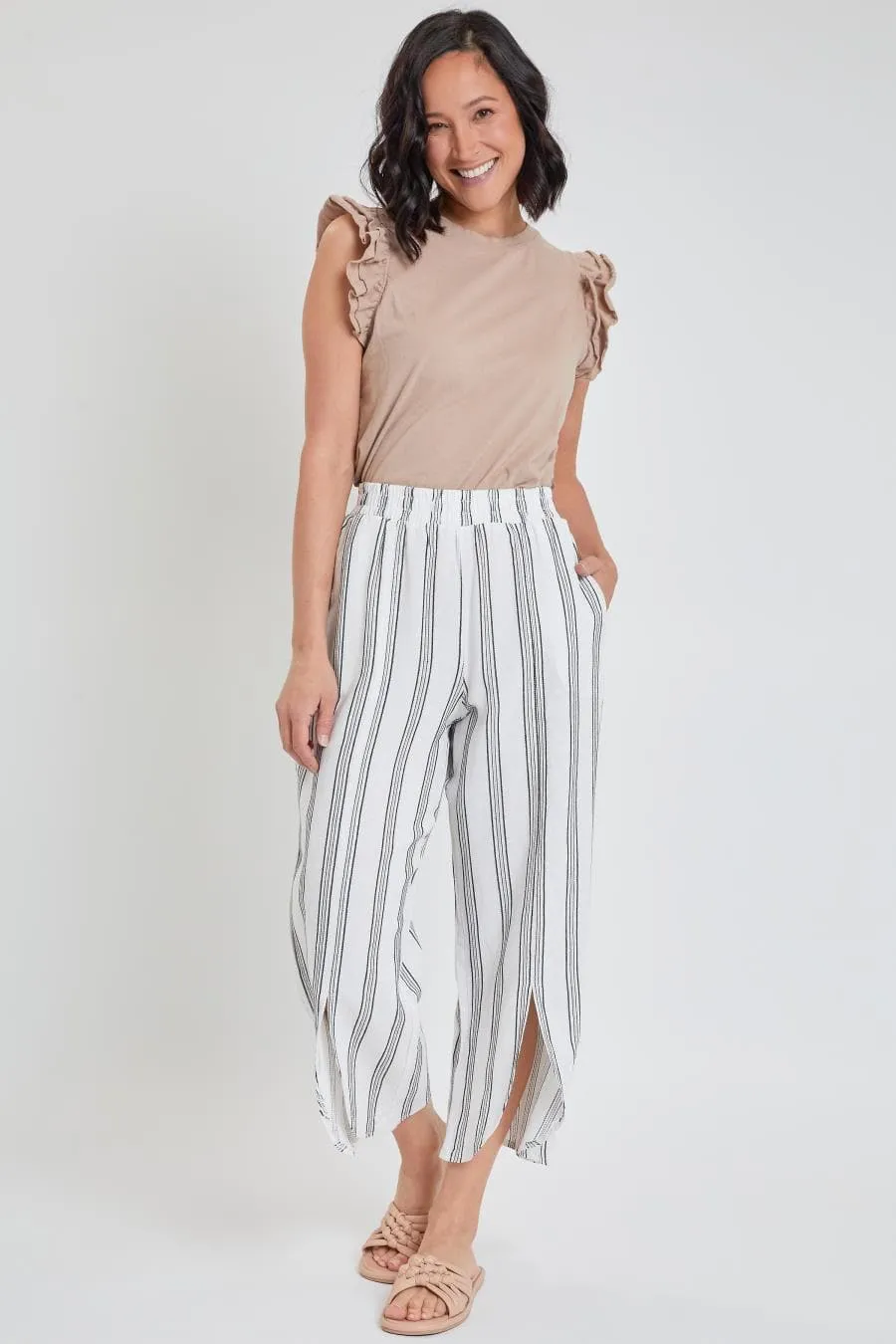 Tulip Slit Hem Pants