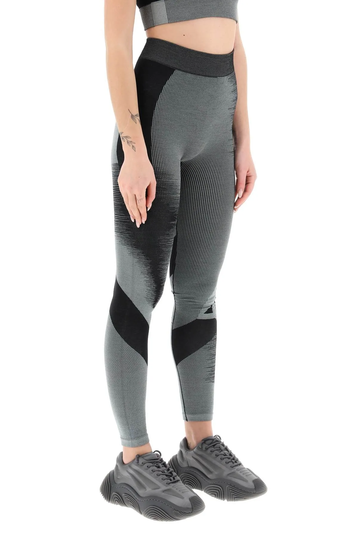 Two Tone Knit Leggings