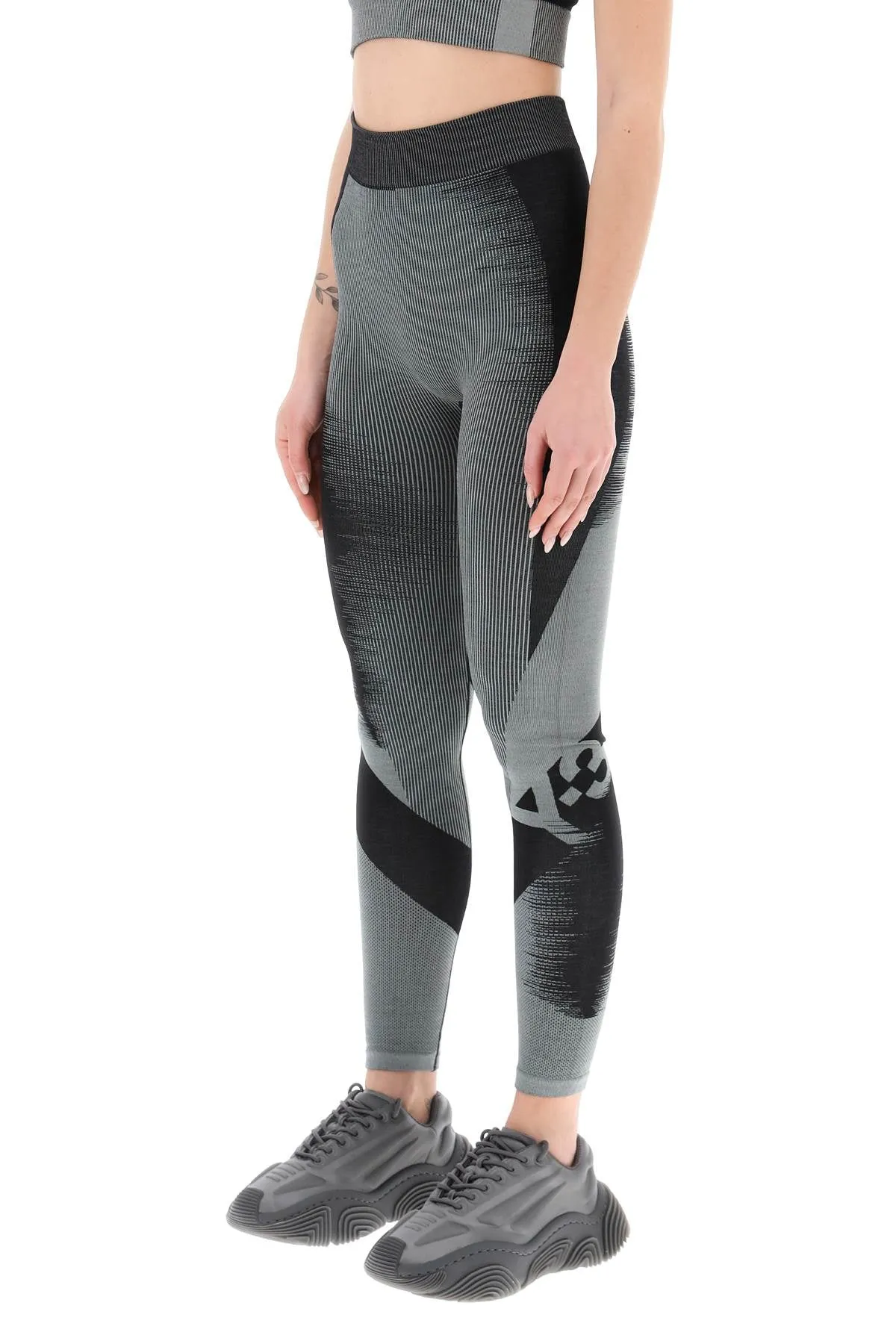 Two Tone Knit Leggings