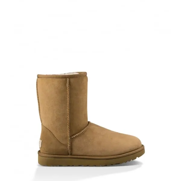 UGG Womens Classic Short II Boot in Chestnut