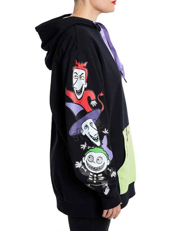 Unisex Nightmare Before Christmas Lock Shock and Barrel Hoodie