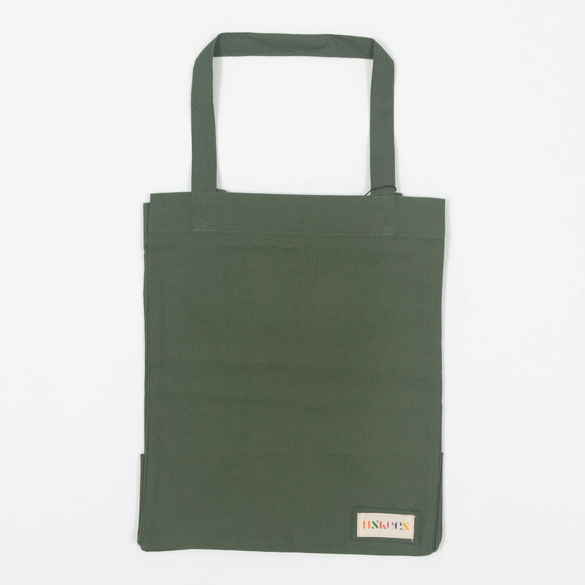 USKEES USKEES Small Organic Cotton Tote Bag in GREEN