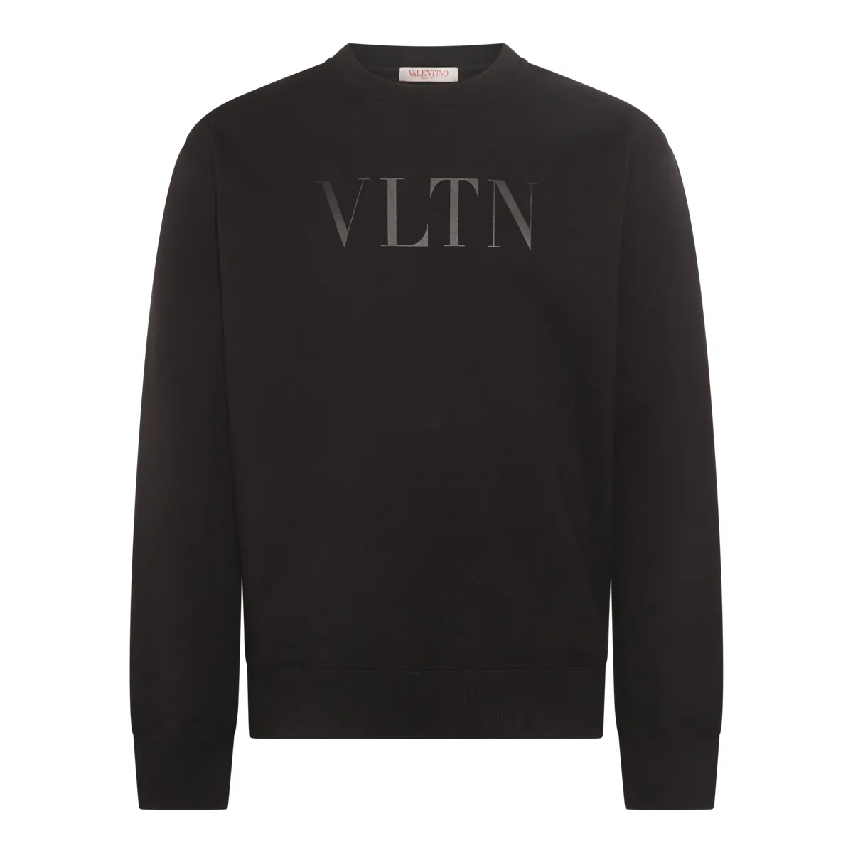 VALENTINO  |Crew Neck Pullovers Long Sleeves Plain Cotton Logo Luxury