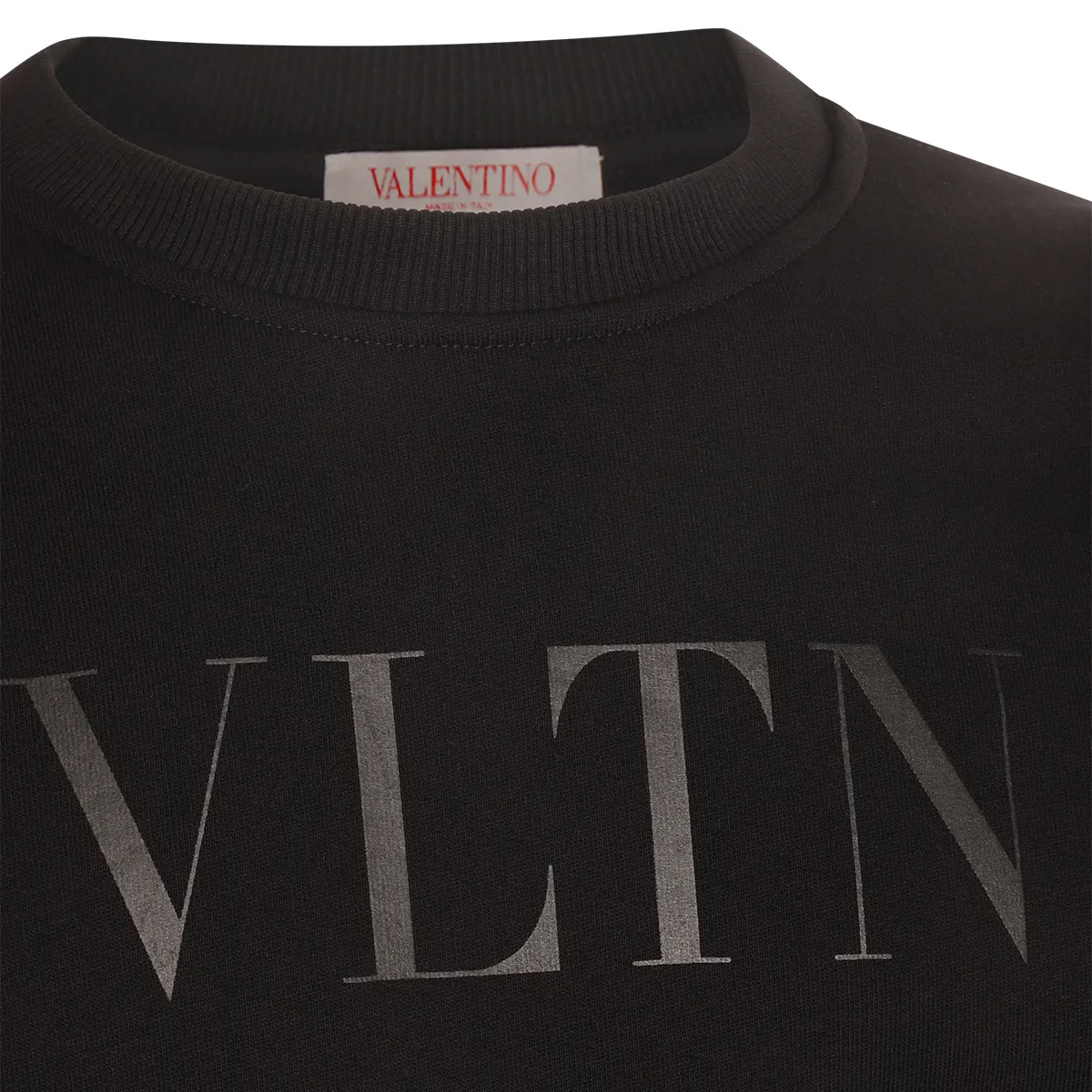 VALENTINO  |Crew Neck Pullovers Long Sleeves Plain Cotton Logo Luxury