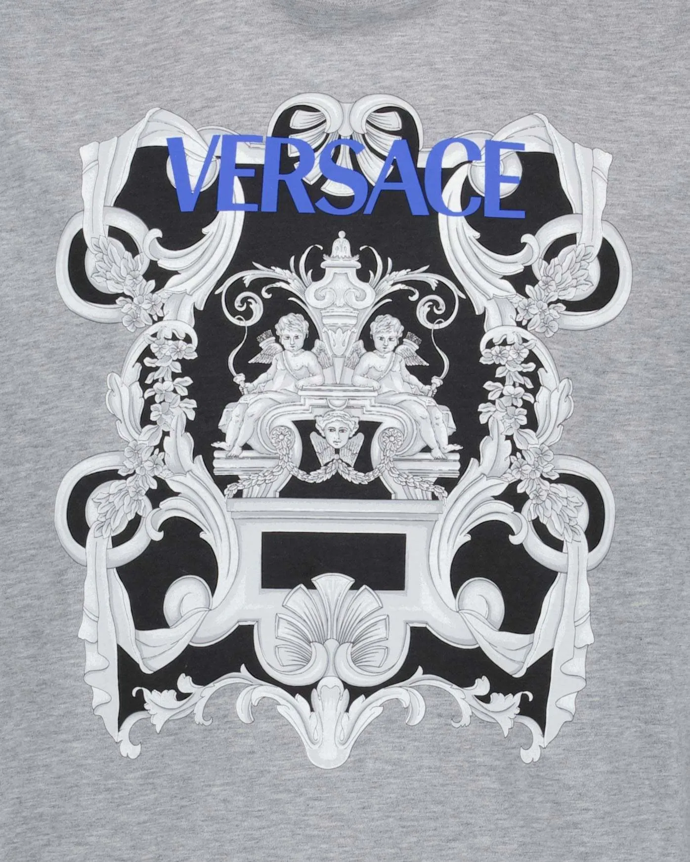 VERSACE  |Crew Neck Pullovers Street Style Cotton Short Sleeves Logo