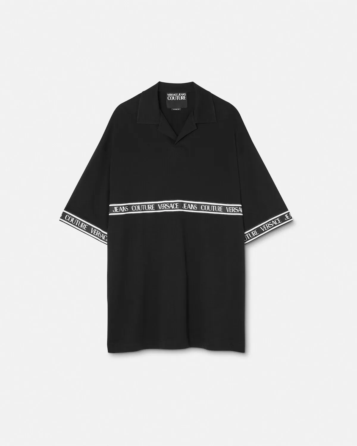 VERSACE JEANS  |Pullovers Stripes Street Style Plain Cotton Short Sleeves