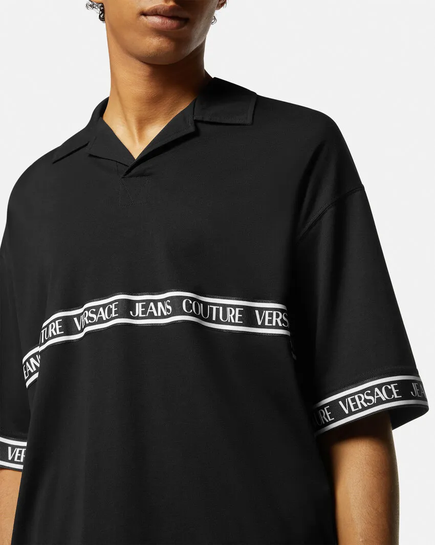 VERSACE JEANS  |Pullovers Stripes Street Style Plain Cotton Short Sleeves