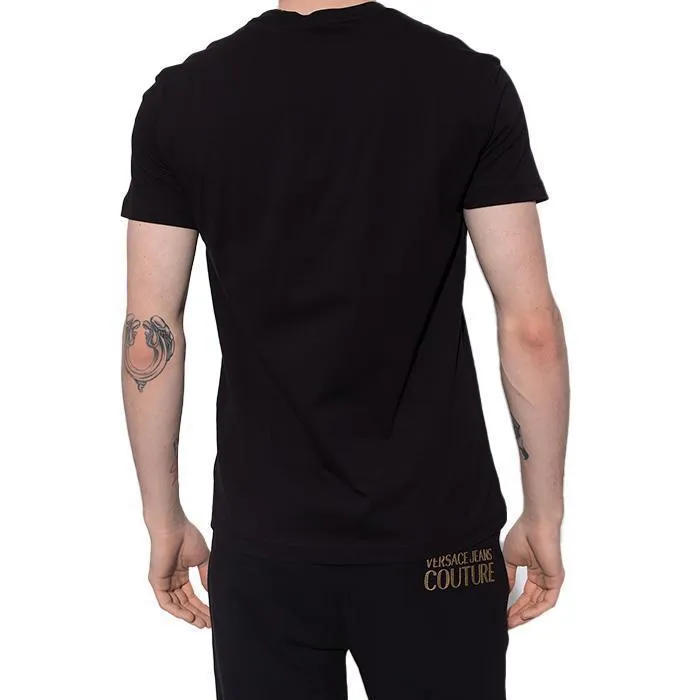 VERSACE JEANS  |Unisex Street Style Plain Cotton Oversized Logo T-Shirts