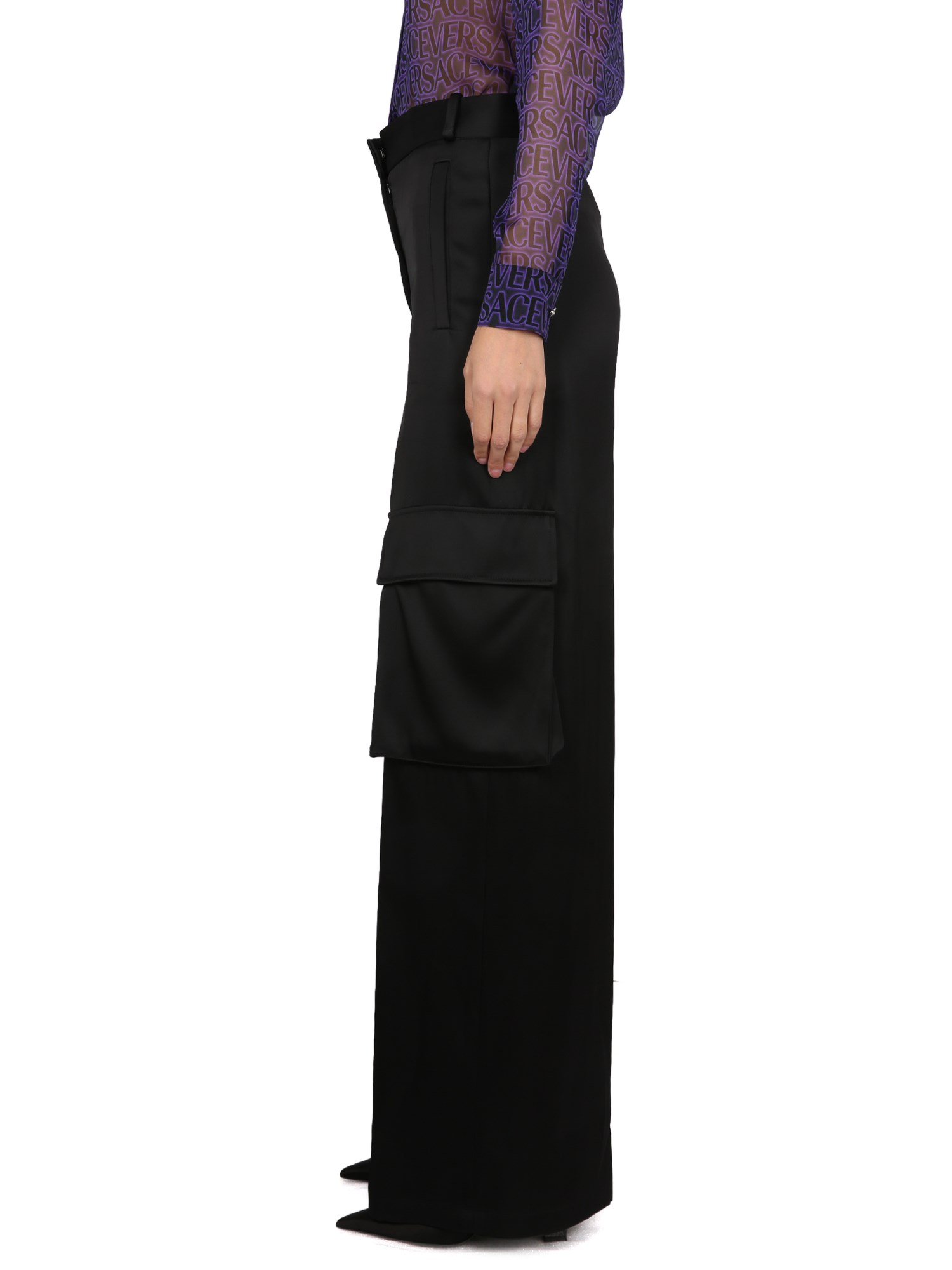 VERSACE    VISCOSE DUCHESSE PANTS