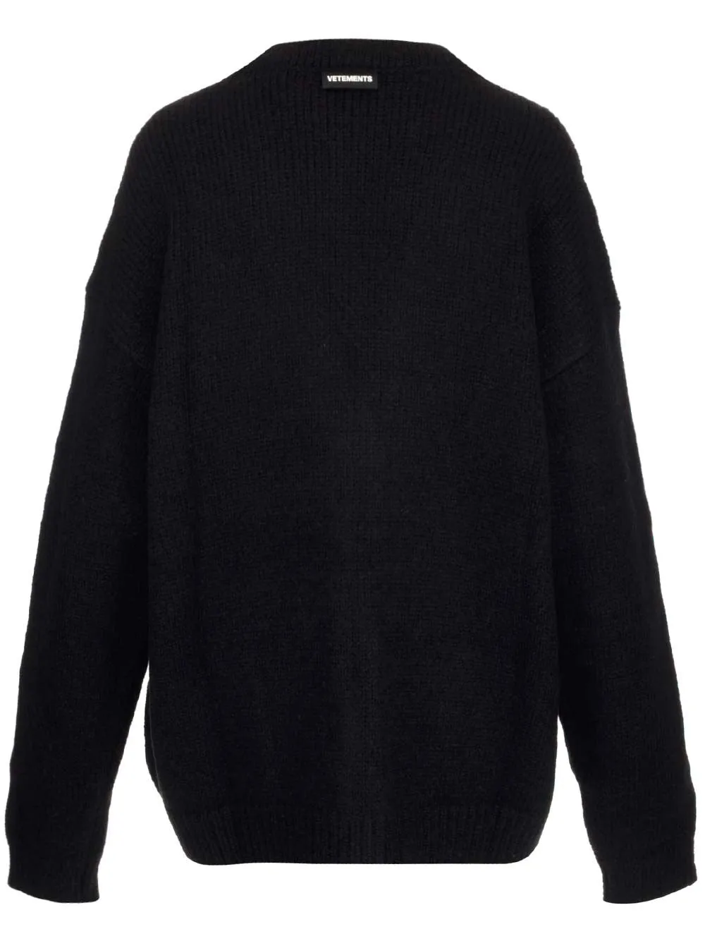 Vetements Embellished-Button Knit Cardigan